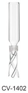 Chemglass CV-1402-S625 Series CV-1402 Salinized Insert, BM with Bottom Spring, 6 mm Diameter, 25 mm Length, 0.05 mL, Glass