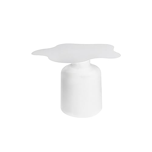 Lizhuzhuzs28 Sofa End Tables Small Coffee Table Creative Living Room Sofa Edge A Few Clouds Tea Table Style Small Tables Mesas Coffee Table for Living Room(White large)