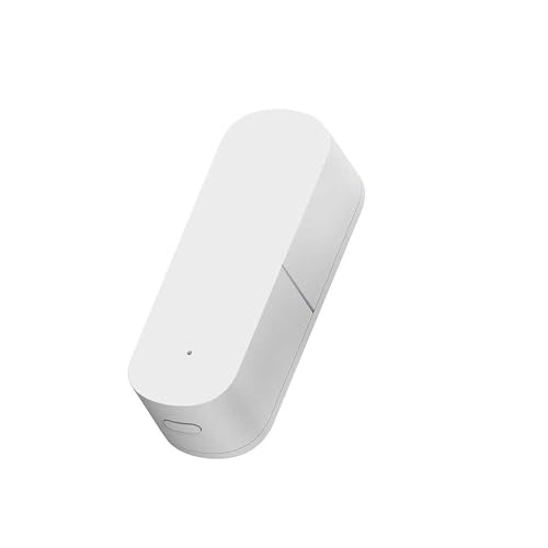 Sensore Vibrazione ZigBee 3.0 Smart, APP Tuya e Smart Life, Allarme Antiurto Wireless con App, Notifiche in Tempo Reale, Automazioni Intelligenti, 69x24x20mm, Bianco