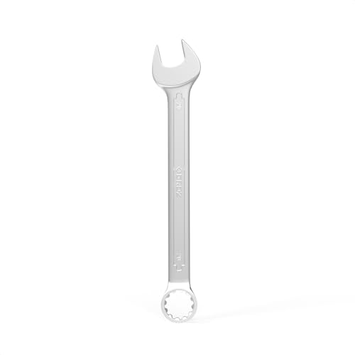 Image of Groz Combination Spanner 20 mm, Length 240 mm | DIN 3113 Standards | Chrome Vanadium, Matt Satin Chrome Combination Wrench Tool | CSP /DIN /20G