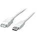 Produktbild Equip USB Kabel A -> A St/ BU 3,00 m Polybeutel, weiß