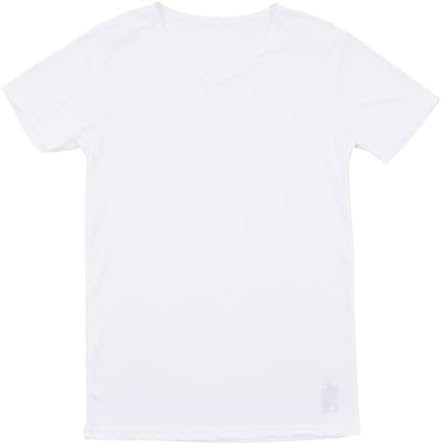 （11:30時点） [Airin] モダン 男の着るだけエチケットインナー メンズ 半袖インナー Vネック 背中汗染み防止 接触冷感 後見頃二重仕様 (Mサイズ/Lサイズ/LLサイズ) (ホワイト/ブラック) 572 ホワイト