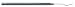 Moody Tools 55-1753 Stainless Steel Precision Probe with Double Bend, Long Tip, 25mil, 6-1/4