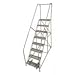 Cotterman 1208R1824A6E12B4C1P6 - Rolling Ladder Steel 110In. H. Gray