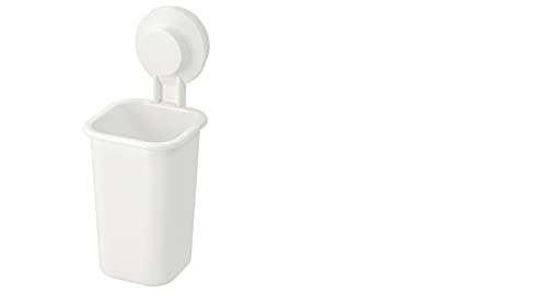Ikea Plastic Tisken Toothbrush Holder With Suction Cup, White ( P...