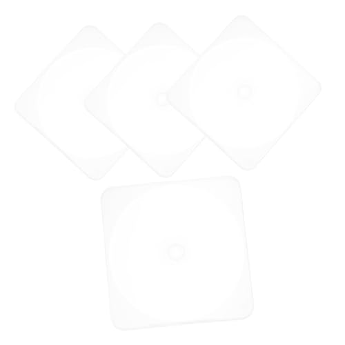 Luxshiny 4pcs Transparent CD Cases Lightweight Dvd Holders Compact Dvd Storage for Home Travel Protects Discs From Scratches
