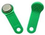 TM1990 Ibutton Tag TM Card with Metal Ring for Magnetic i Button Reader 200Pack Green