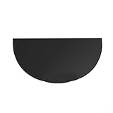 Tappetino per caminetto con materiale in silicone in fibra di vetro ignifugo per proteggere i pavimenti da scintille e calore da caminetti e bracieri (1 mm x 102 cm x 50 cm, nero)