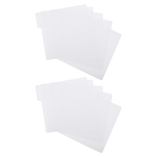 Separadores para discos de vinilo de plástico blanco organizadores Hemobllo