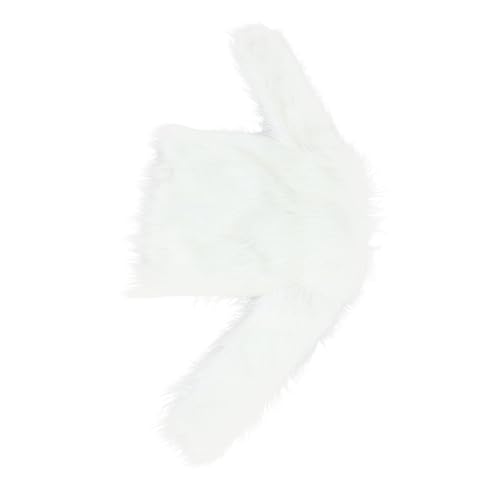 Manteau LED femme blanc pour cosplay et tenue de fête étanche en fausse fourrure