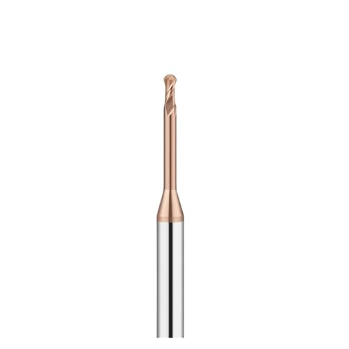 Fresado de acero con fresa de punta bola R1-12H-D4-50L para ranura profunda en tornos CNC 2