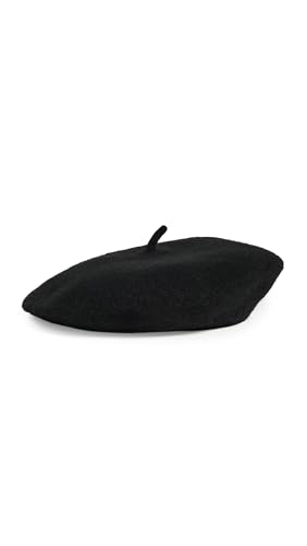Hat Attack Women's Classic Beret, Black, One Size