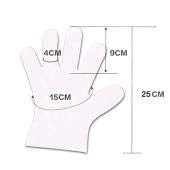 1000 Guanti USA e Getta in plastica di polietilene...