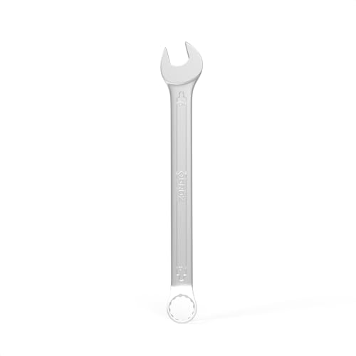 Image of Groz Combination Spanner 6 mm, Length 100 mm | DIN 3113 Standards | Chrome Vanadium, Matt Satin Chrome Combination Wrench Tool | CSP /DIN /6G