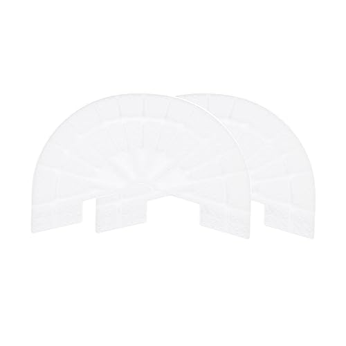 Image of HARFINGTON 1pair Shoe Sole Protector for Sneakers Size 6-6.5 Non Slip Pad Heel Plates Repair for Men and Women, White