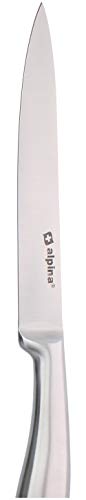 Miniatura 2 de Alpina Cuchillo De Cocinero Cuchillo De Cocina 33 Cm Cuchillo Profesional Cuchillo De Chef Multifuncional Cuchillo Multiusos De Acero Inoxidable Hoja Afilada Plateado