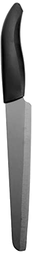 Kyocera Advanced Ceramic Revolution Series 7-Inch Serrated Slicing/Bread Knife, Black Handle, Black Blade #TOP1