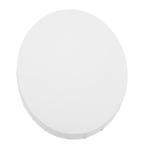 Tehaux Oil Painting Frame Round Frame Mini Canvas White Outfit Artist Canvas Board Panel Blank Canvas Boards Oval Artist Canvas Oval Canvas For Beginner Small Painting Board Small Canvas #TOP28