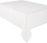  Curt Bauer Tischtuch Dessin 1514 Gent Farbe offwhite-3838 Größe 50x160 cm Klassisch Tafeltuch hochwertiger Glanz Uni-Satin Ziersaum Vollzwirnqualität