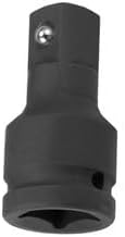 #US 3/4 Inch Drive by 3 Inch Impact Extension Bar Cr-Mo Steel Black