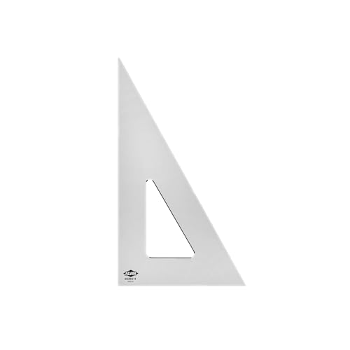 ALVIN - Smoke-Tint Acrylic Triangle Ruler, Multipurpose Tool for Drafting, Design, and Architecture, Great for Machining and Woodworking (4