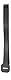 Planet Waves LSE-XL Gurtverlängerung Leather Strap Extender Black Länge: 254mm