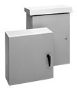 HoffmanECL303015CH COMLINE Enclosure, Continuous Hinge, Aluminum, 300 mm x 300 mm x 150 mm, Gray