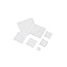 Alumina Ceramic Square Sheet, H168 95 Alumina Ceramic Square Insulating Sheets Pack of 10 White Multiple Sizes(50X50X2mm)