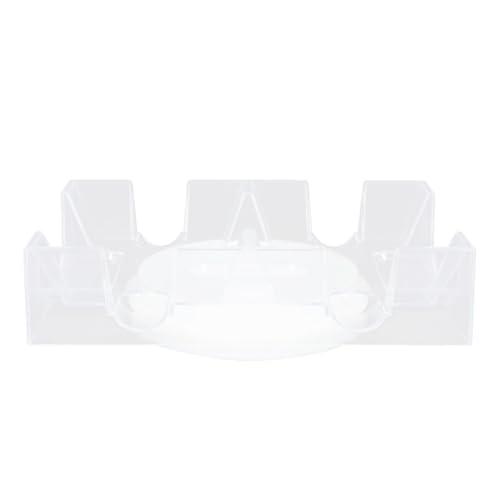 WESIEVYA Soporte para Naipes de Póquer Giratorio Bandeja, Organizador de Cartas de Plástico Resistente para 2 Barajas, Estante Práctico para Juegos y Almacenamiento en Mesa