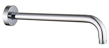 Spazio Stainless Steel Round Shower Arm (12-Inch) Pack of 1 (90 Degree Angle)