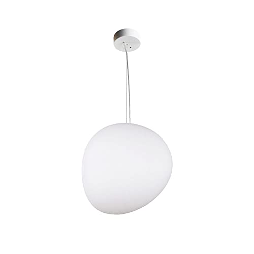 Suspension design galet en fer moderne luminaire salon