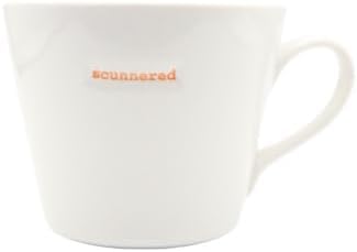 Keith Brymer Jones - Scottish Word Range - Standard Ceramic White Mug - scunnered - 350ml - Gift Boxed