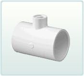 3 Socket x 3 Socket x 3/4 FNPT PVC Reducer Tee