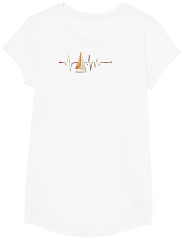 Segler Geschenk Segelboot Meer Herzschlag Segeln T-Shirt