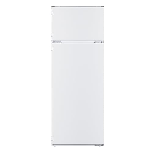 Amica Einbau-Kühlschrank mit Gefrierfach oben, Doppeltür, 145 cm Nische, Schlepptür-Technik, elektronische Steuerung, Inverter-Motor, LED-Beleuchtung