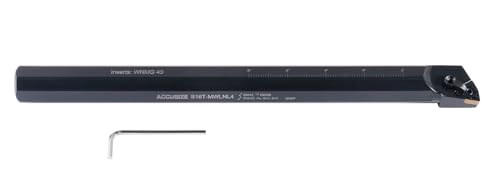 Accusize Industrial Tools 1'' by 12'' Oal Left Hand S-Mwln Heavy-Duty Boring Bars with Wnmg43 Insert, 0028-1973