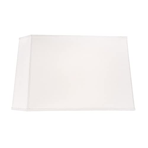 Rectangle Lamp Shades for Table Lamps - Personalised Home Decorative Accessories and Gifts, Lampshades for Standard Lamps, Perfect for Any Room, with a Diameter of 38 and 43 cm (15" Rectangle White)
