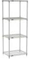 Miniatura 5 de Nexel Unidad de inicio de estantería de alambre epoxi plateado de 5 niveles, 30 pulgadas de ancho x 18 pulgadas de profundidad x 74 pulgadas de alto