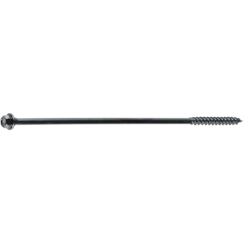 FastenMaster FMTLOK08-12 TimberLOK Heavy-Duty Wood Screw, 8 Inches, 12-Count,Black