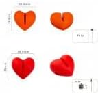 review Heart Shape Silicone Non-Scratch Thermometer Pot Clip, Barbecue Silicone Temp Probe Clip, Hand-Free Holder to Measure Temperature of Oil Milk(red)