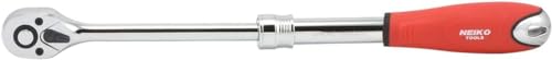 Image of NEIKO 03067A 3 /8-Inch-Drive Extendable Ratchet Handle, 72-Tooth Reversible Ratcheting Feature, Extends 8 1 /2 to 12 3 /8 Inches