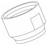 Kohler K1151438-CP Nut, Washer and Gasket Polished Chrome