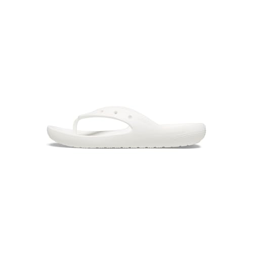 Crocs Chinelo unissex adulto clássico 2.0, sandálias para mulheres e homens, Branco, 38