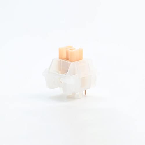 Outemu Jade Switch, Linear/Clicky/Silent Tactile Lubed RGB 5Pin MX Switch For Mechanical Keyboard (Color : Silent Yellow Jade, Size : 30Pcs)