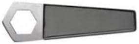 Learn to Brew Flat CO2 Wrench, Silver, Black
