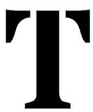 18x24 Large Letter Stencil from 4 Ply Mat Board-Stardos Font-Letter T