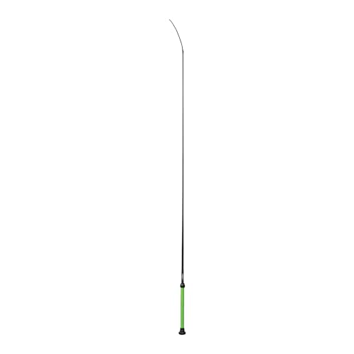 Weaver Livestock Basic Pig Show Whip Hog Livestock Whip with Braided Nylon Handle Leather Popper Lightweight Braided Shaft 36 Lime Green