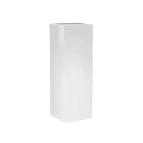 Socle carré de mariage blanc pour présentoir décoratif chic
