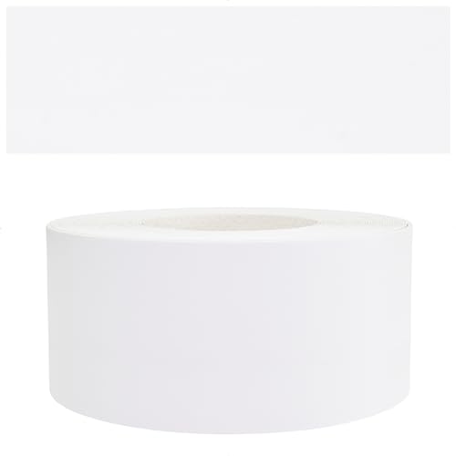 Mprofi MT® - Chant Melamine | 45mm X 5m | Bande de Chant Blanc | Epaisseur 0,50mm | Facile à Appliquer | Pour Étagères, Meubles & Panneaux | Chant Thermocollant...