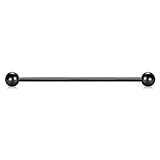 8 unids Acero Quirúrgico Barra Industrial para Mujeres Hombres Cartílago Pendiente Industrail Piercing Joyería Penetrante Del Cuerpo 38mm Bar Longitud Agile y Profesional